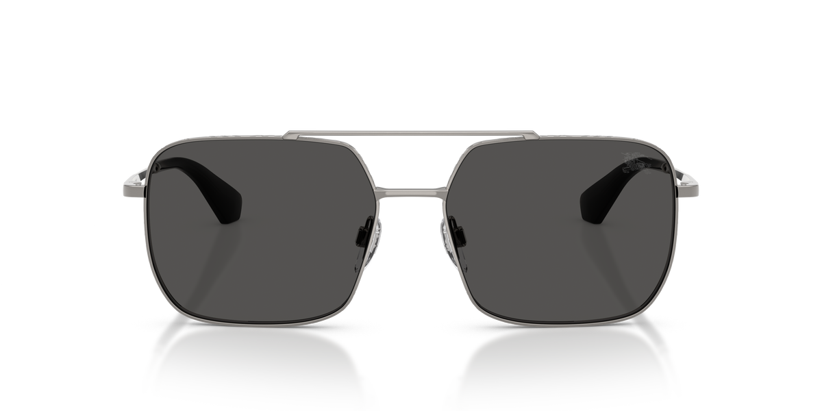 Burberry BE3179 Sunglasses in 100387 Gunmetal / Dark Grey lens, front view