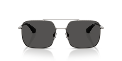 Burberry BE3179 Sunglasses in 100387 Gunmetal / Dark Grey lens, front view