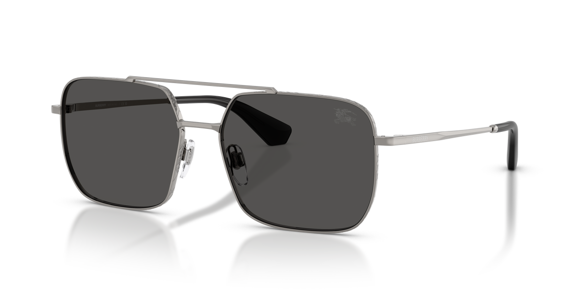 Burberry BE3179 Sunglasses in 100387 Gunmetal / Dark Grey lens