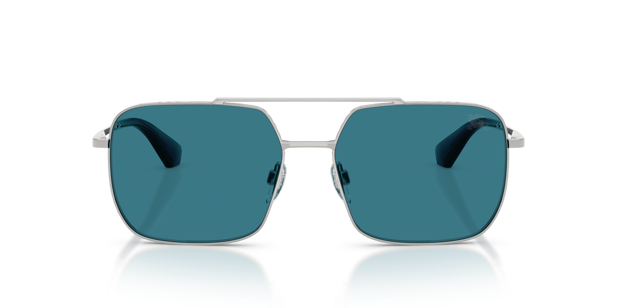 Burberry BE3179 Sunglasses in 100580 Silver / Blue lens, front view