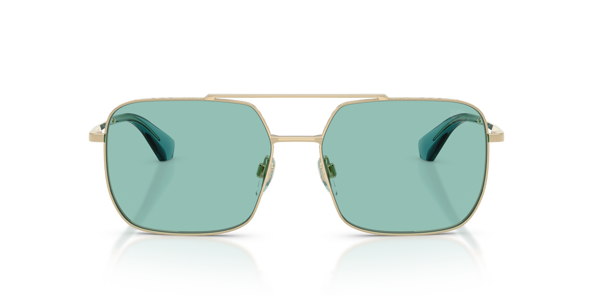 Burberry BE3179 Sunglasses in 110972 Light Gold / Light Azure lens, front view