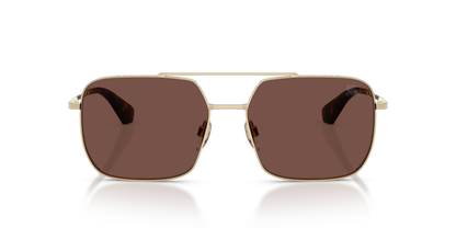 Burberry BE3179 Sunglasses in 110973 Light Gold / Black Chocolate lens, front view