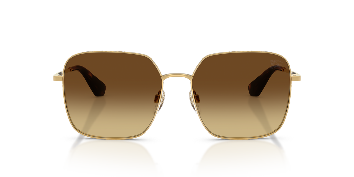 Burberry BE3180 Sunglasses in 101713 Gold / Brown Gradient lens, front view