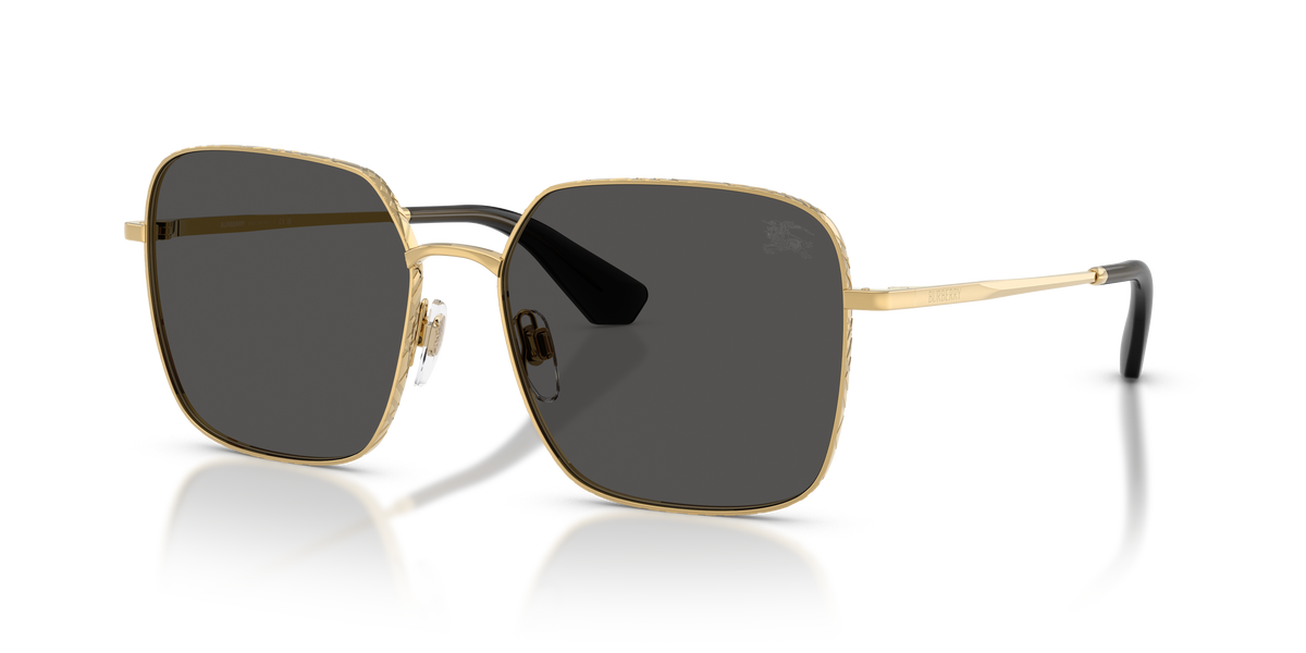 Burberry BE3180 Sunglasses in 101787 Gold / Dark Grey lens