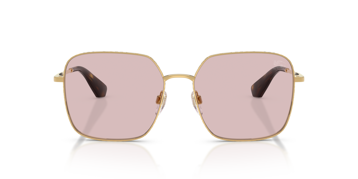 Burberry BE3180 Sunglasses in 1017/5 Gold / Pink lens, front view