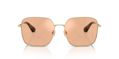 Burberry BE3180 Sunglasses in 1109TO Light Gold / Marrone Transition lens, front view