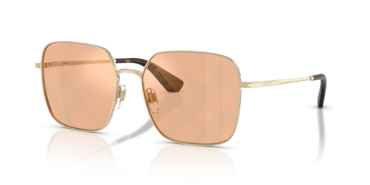 Burberry BE3180 Sunglasses in 1109TO Light Gold / Marrone Transition lens