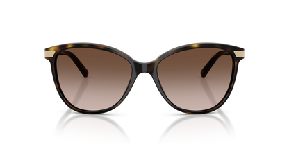 Burberry BE4216 Sunglasses in 300213 Dark Havana / Brown Gradient lens, front view