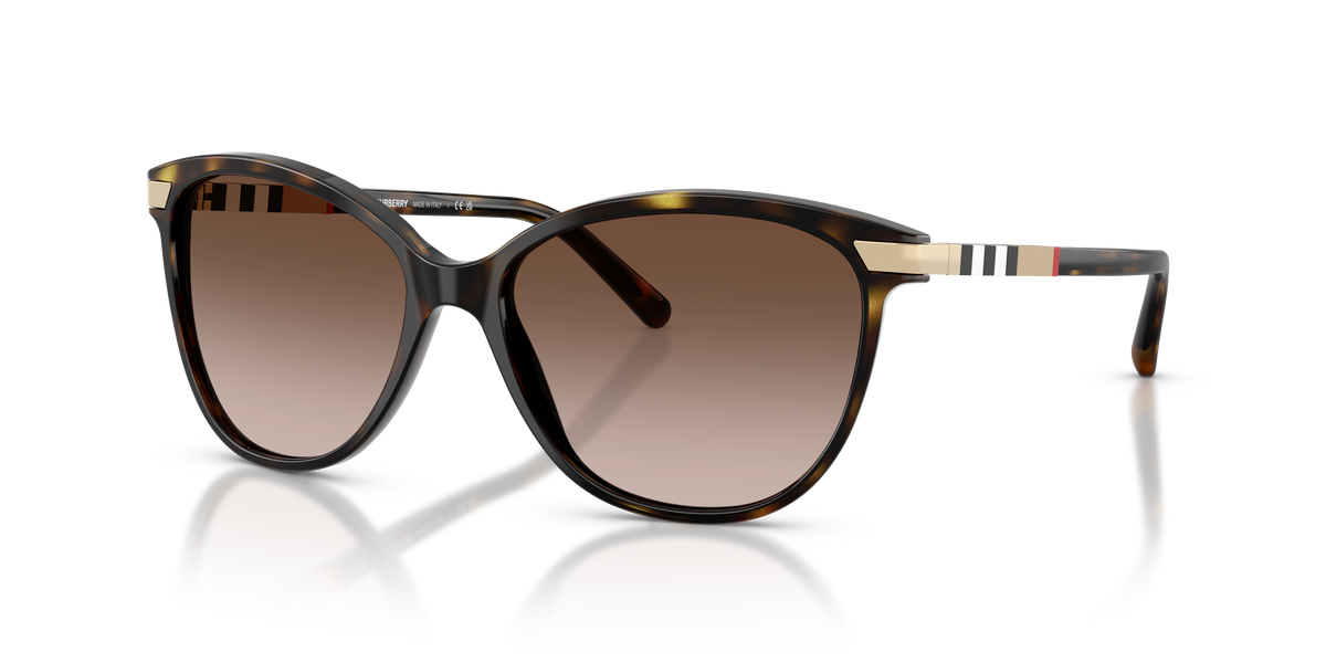 Burberry BE4216 Sunglasses in 300213 Dark Havana / Brown Gradient lens