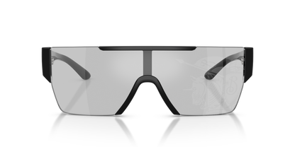 Burberry BE4291 Sunglasses in 300169 Black / Light Grey Tampo Silver lens, front view