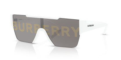 Burberry BE4291 Sunglasses in 3007/H White / Grey Tampo Burberry Silver/Gold2 lens
