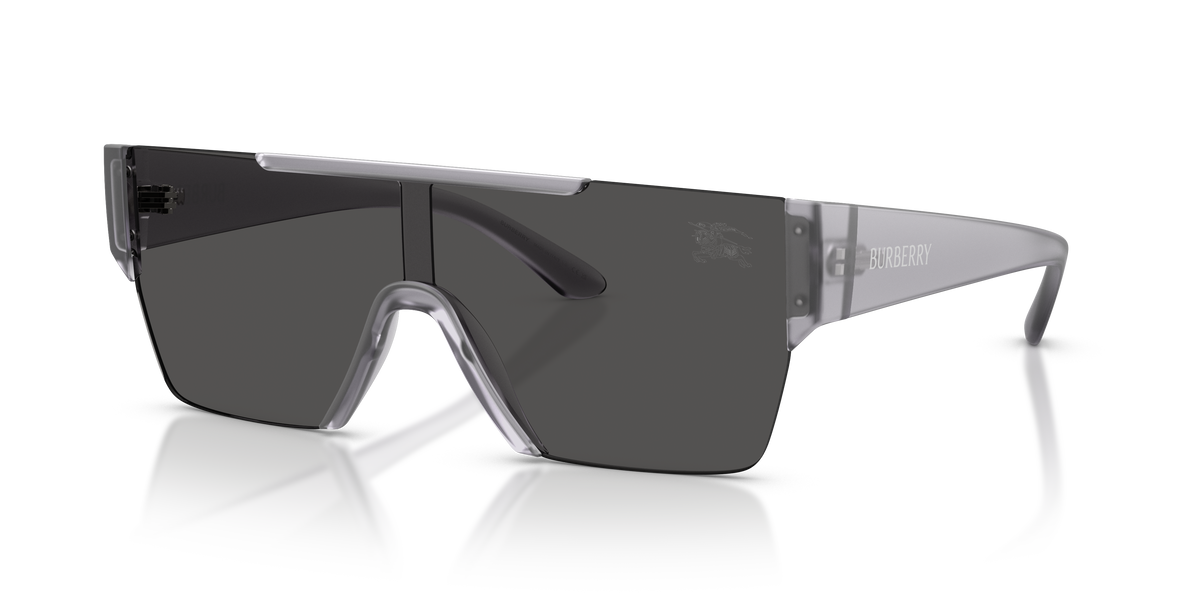 Burberry BE4291 Sunglasses in 421387 Transparent Matte Grey / Dark Grey lens