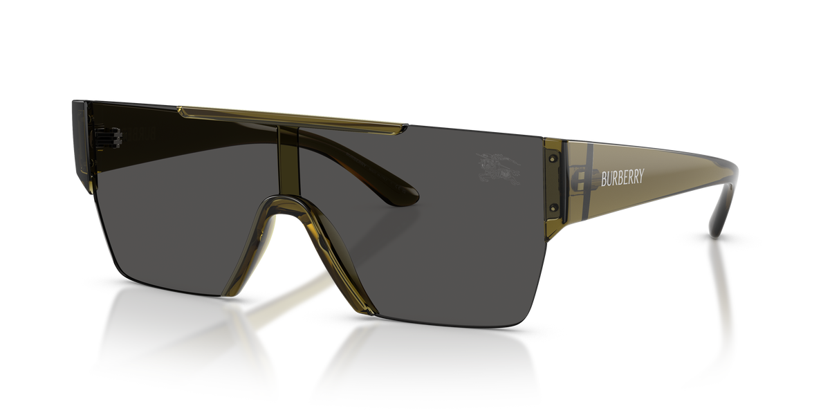 Burberry BE4291 Sunglasses in 424687 Green / Dark Grey lens