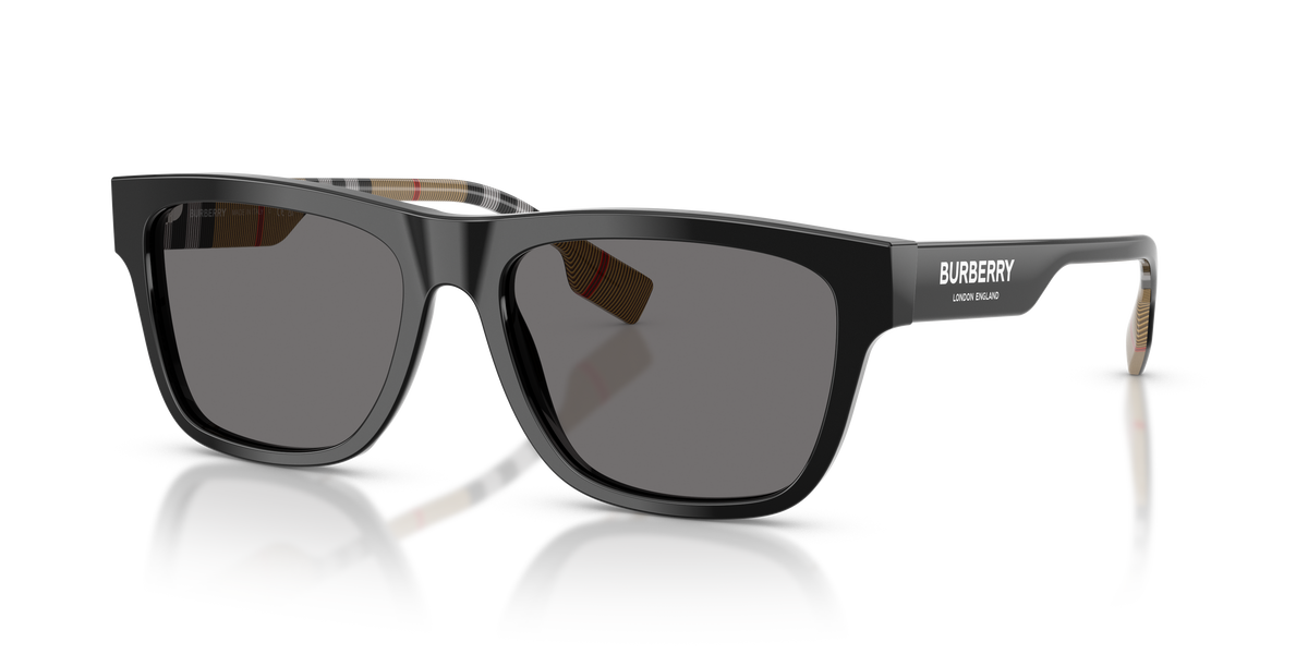 Burberry BE4293 Sunglasses in 377381 Black / Polarized Grey lens