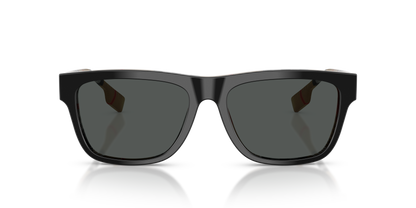 Burberry BE4293 Sunglasses in 380687 Top Black On Vintage Check / Grey lens, front view