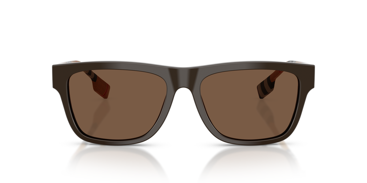 Burberry BE4293 Sunglasses in 425273 Brown / Brown lens, front view