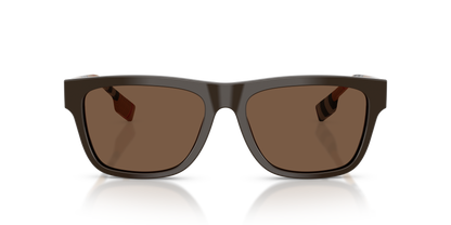 Burberry BE4293 Sunglasses in 425273 Brown / Brown lens, front view