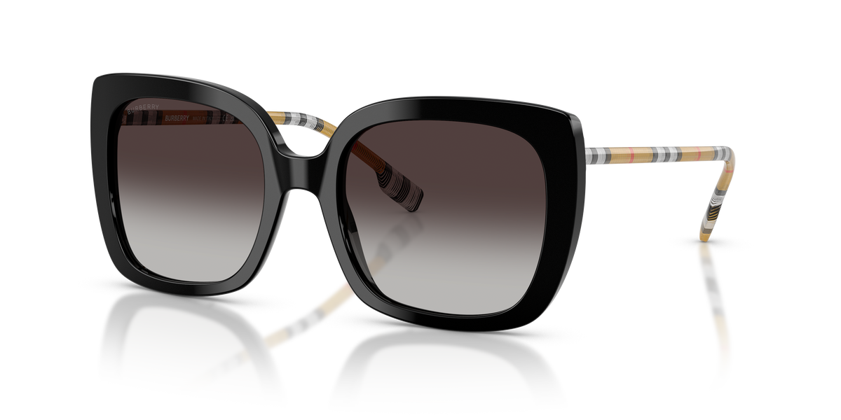 Burberry BE4323 Caroll Sunglasses in 38538G Black / Grey Gradient lens