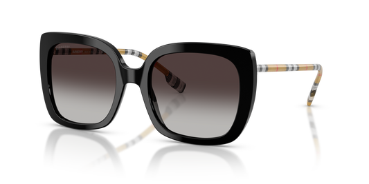 Burberry BE4323 Caroll Sunglasses in 38538G Black / Grey Gradient lens