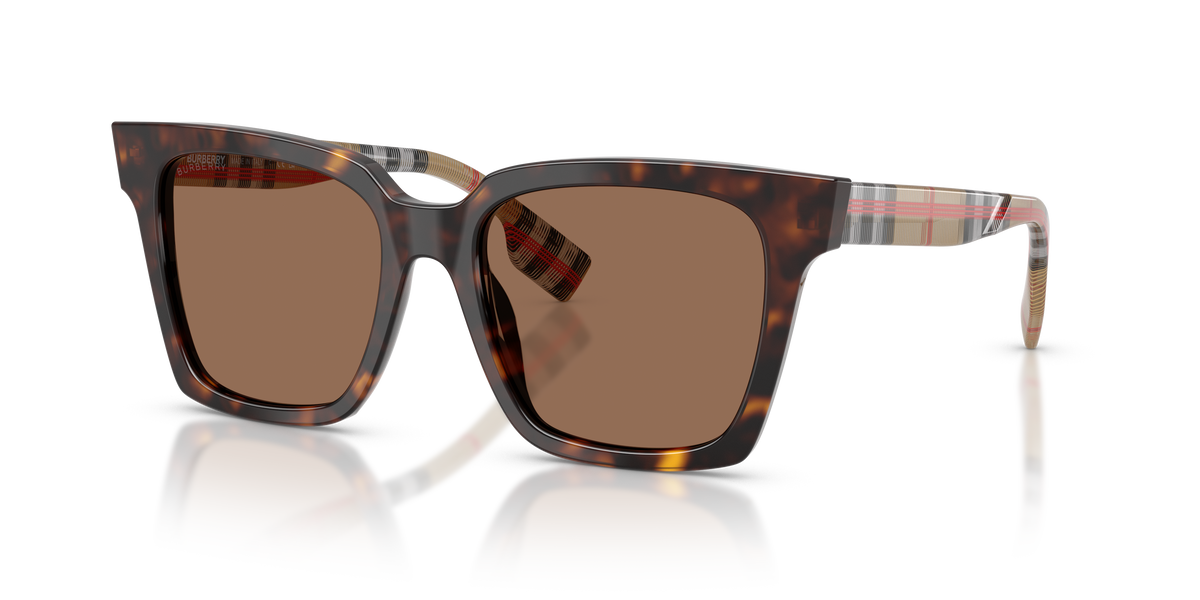 Burberry BE4335 Maple Sunglasses in 390373 Dark Havana / Dark Brown lens