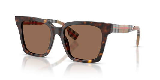 Burberry BE4335 Maple Sunglasses in 390373 Dark Havana / Dark Brown lens