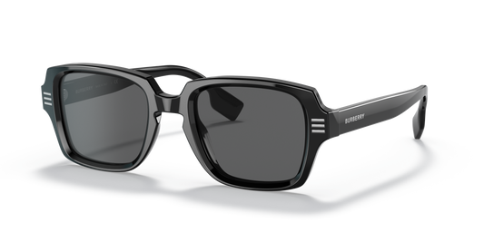 Burberry BE4349 Eldon Sunglasses in 300187 Black / Dark Grey lens