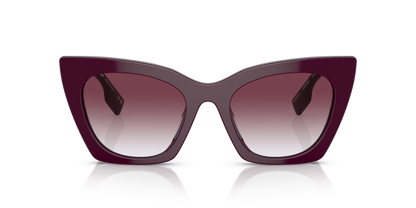 Burberry BE4372U Marianne Sunglasses in 39798H Bordeaux / Violet Gradient lens, front view