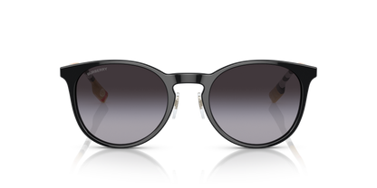 Burberry BE4380D Sunglasses in 38538G Black / Grey Gradient lens, front view
