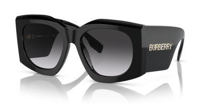Burberry BE4388U Madeline Sunglasses in 30018G Black / Grey Gradient lens