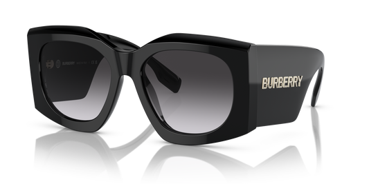 Burberry BE4388U Madeline Sunglasses in 30018G Black / Grey Gradient lens