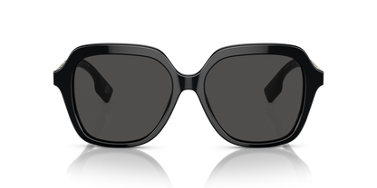Burberry BE4389 Joni Sunglasses in 300187 Black / Dark Grey lens, front view