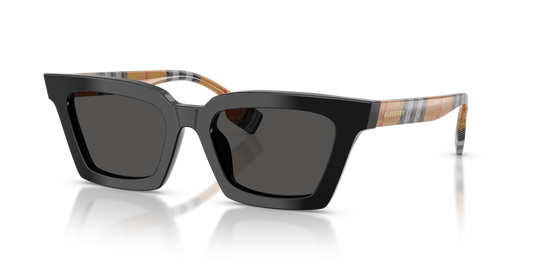 Burberry BE4392U Briar Sunglasses in 395287 Black / Dark Grey lens