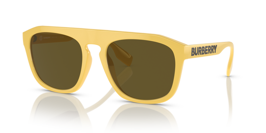 Burberry BE4396U Wren Sunglasses in 407073 Yellow / Dark Brown lens