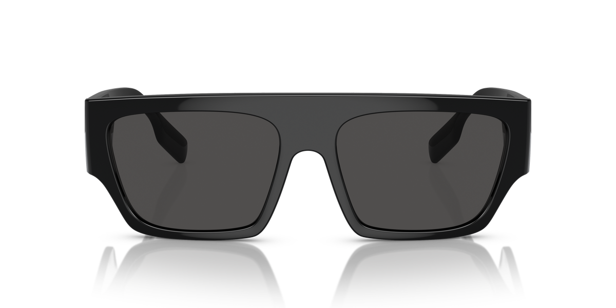 Burberry BE4397U Micah Sunglasses in 300187 Black / Dark Grey lens, front view