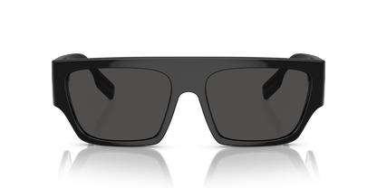 Burberry BE4397U Micah Sunglasses in 300187 Black / Dark Grey lens, front view