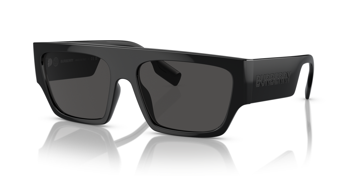 Burberry BE4397U Micah Sunglasses in 300187 Black / Dark Grey lens