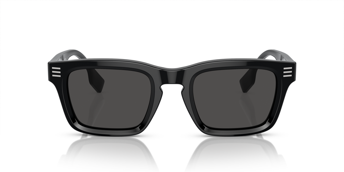 Burberry BE4403 Sunglasses in 300187 Black / Dark Grey lens, front view