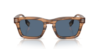 Burberry BE4403 Sunglasses in 409680 Brown / Dark Blue lens, front view