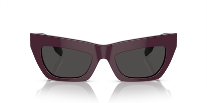 Burberry BE4405 Sunglasses in 397987 Bordeaux / Dark Grigio lens, front view