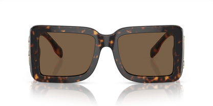 Burberry BE4406U Sunglasses in 300273 Dark Havana / Dark Brown lens, front view