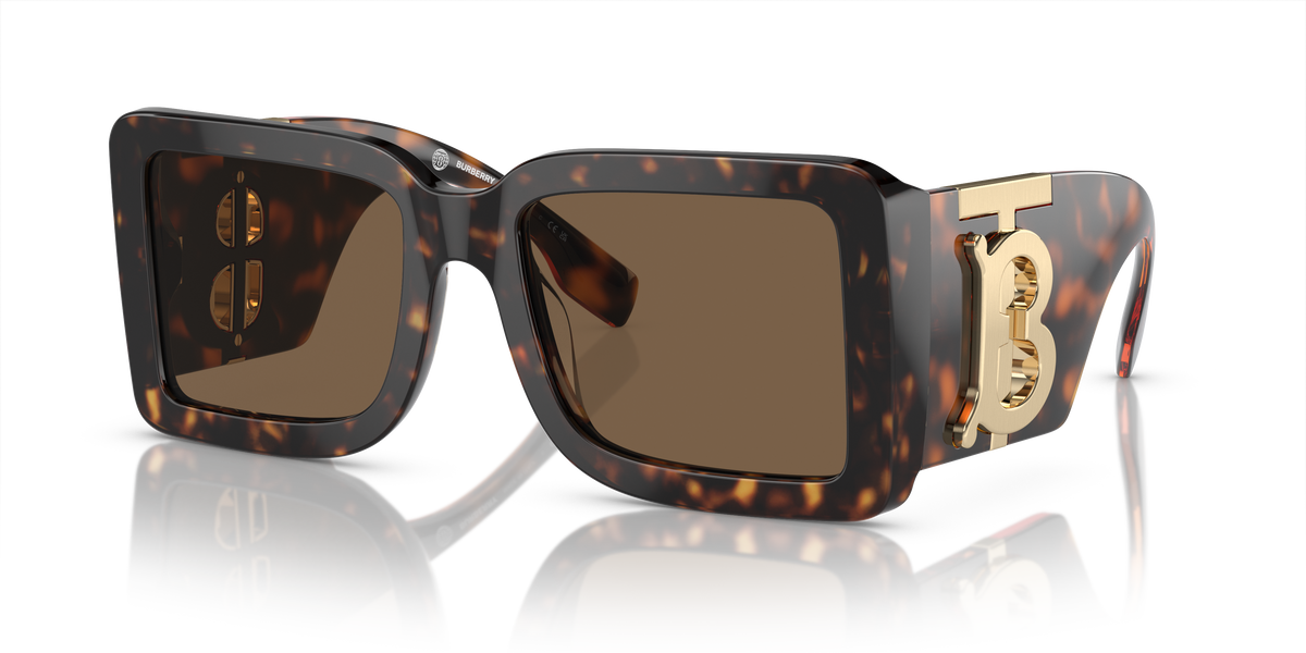 Burberry BE4406U Sunglasses in 300273 Dark Havana / Dark Brown lens