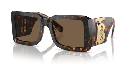 Burberry BE4406U Sunglasses in 300273 Dark Havana / Dark Brown lens