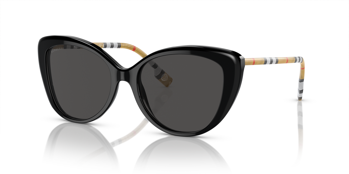 Burberry BE4407 Sunglasses in 385387 Black / Dark Grey lens