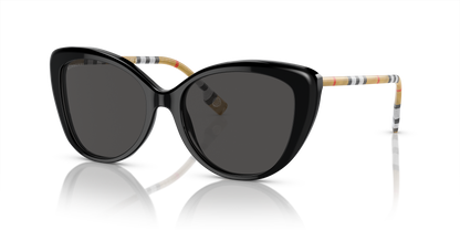 Burberry BE4407 Sunglasses in 385387 Black / Dark Grey lens