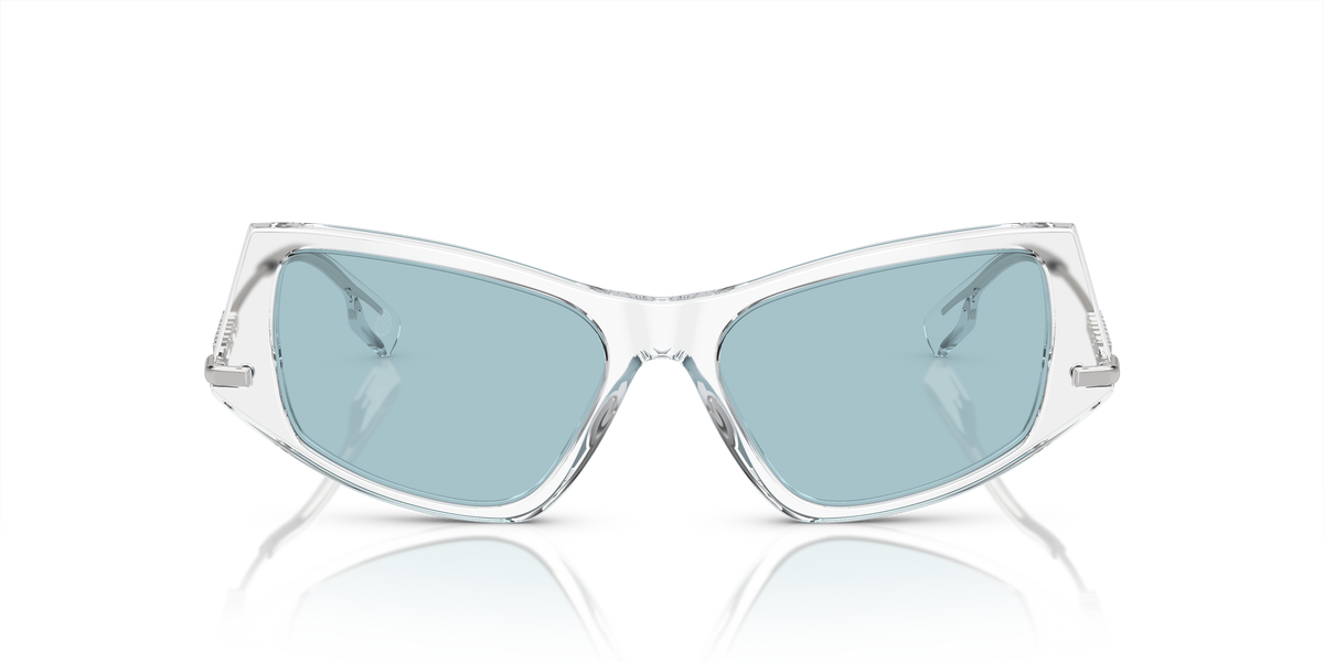Burberry BE4408 Sunglasses in 302480 Transparent / Light Azure lens, front view