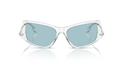 Burberry BE4408 Sunglasses in 302480 Transparent / Light Azure lens, front view