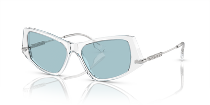 Burberry BE4408 Sunglasses in 302480 Transparent / Light Azure lens