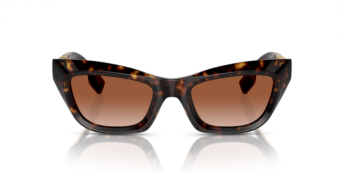 Burberry BE4409 Sunglasses in 300213 Dark Havana / Brown Gradient lens, front view