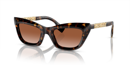 Burberry BE4409 Sunglasses in 300213 Dark Havana / Brown Gradient lens