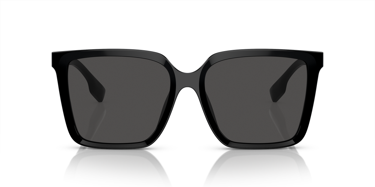 Burberry BE4411D Sunglasses in 300187 Black / Dark Grey lens, front view